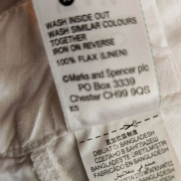 Mark & Spencer pure linen white pants - Picture 4 of 11